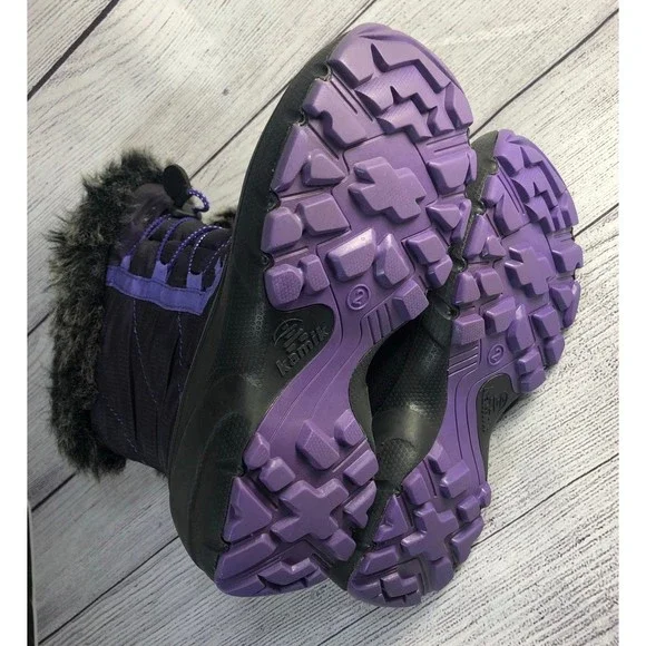 Kamik Size 2 Purple Winter Snow Boot - Picture 7 of 9